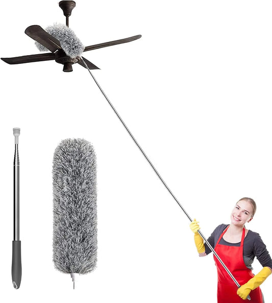 100 inch Stainless Steel Microfiber Feather Ceiling Duster